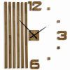 264499 luxusne nastenne drevene hodiny lamele 100cm
