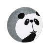 Kulatý dětský koberec BEAUTY Šedá panda (Průměr koberce 120cm)