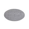 Kulatý terasový koberec SANTORINI - 411 antracitový