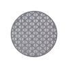 Kulatý terasový koberec SANTORINI 446 antracitový