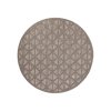 Kulatý terasový koberec SANTORINI 446 Hnědý