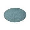 Šňůrkový kulatý koberec PALM B2778A modrý 4