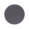 Šňůrkový kulatý koberec PALM B3069A černý 1