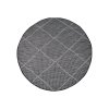 Šňůrkový kulatý koberec PALM B3075A černý 1