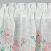 Kuchyňská etaminová záclona s krajkou RŮŽE