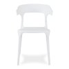 Plastová židle na terasu ULME bílá