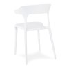 Plastová židle na terasu ULME bílá