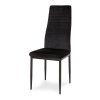 Sametová jídelní židle Collet černá