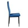 Sametová jídelní židle Collet modrá
