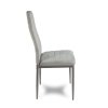 Sametová jídelní židle Collet světle šedá
