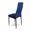 Sametová jídelní židle Collet tmavě modrá