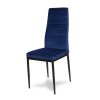 Sametová jídelní židle Collet tmavě modrá