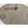 Moderní dřevěné hodiny EKO Branch šedé 30cm3