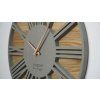 9607 6 moderne drevene hodiny eko loft roman 50cm sive