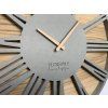 9607 7 moderne drevene hodiny eko loft roman 50cm sive