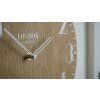 10090 6 moderne drevene hodiny eko london retro dub 30cm