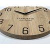 17365 7 moderne drevene hodiny natur dub 30cm