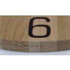 17365 9 moderne drevene hodiny natur dub 30cm