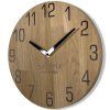 17365 5 moderne drevene hodiny natur dub 30cm
