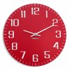 994503 1 moderní nástěnné hodiny facile červené