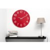 994503 moderní nástěnné hodiny facile červené