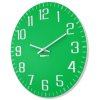 994509 2 moderní nástěnné hodiny facile zelené