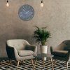 6685 5 moderne nastenne hodiny trim sive