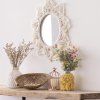 Nástěnné pletené zrcadlo BOHO 50cm