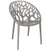 Plastová designová židle ALBERO šedá