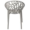 Plastová designová židle ALBERO šedá