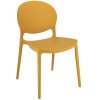 Plastová židle JUSTIN hořčicová