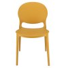 Plastová židle JUSTIN hořčicová