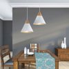 Retro stropní lampa Loft Scandi A bílá