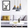 Retro stropní lampa Loft Scandi A bílá