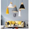 Retro stropní lampa Loft Scandi B bílá