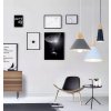 Retro stropní lampa Loft Scandi B černá