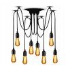 10174 retro stropna lampa spider 8