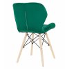 Sada 4ks sametových židlí Matias tmavě zelené