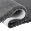 Kožešinový koupelnový kobereček Topia mats tmavě šedý 4