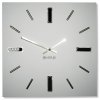 Nástěnné hodiny Brilliant bílo stříbrné