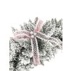Vánoční girlanda zasněžená pudrově růžová 2