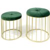Sada tmavě zelených taburetek ELBA