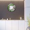 10522 4 sklenene hodiny na stenu herbs