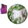 10522 5 sklenene hodiny na stenu herbs