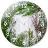 10522 3 sklenene hodiny na stenu herbs