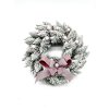 Vánoční věnec zasněžený pudrový