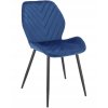 Sametová jídelní židle Milare tmavě modrá1
