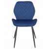 Sametová jídelní židle Milare tmavě modrá3