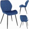 Sametová jídelní židle MILARE granatová