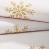 Luxusní Vánoční běhoun s vločkami zlatý 2